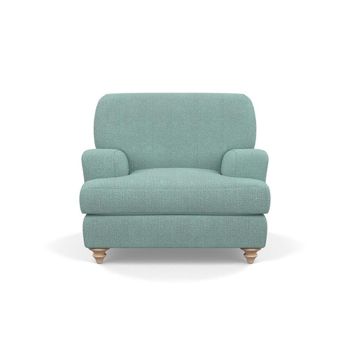 Heal's Hampstead Armchair Velvet Petrol Chestnut Stain Feet - Heal's UK Furniture – image 20