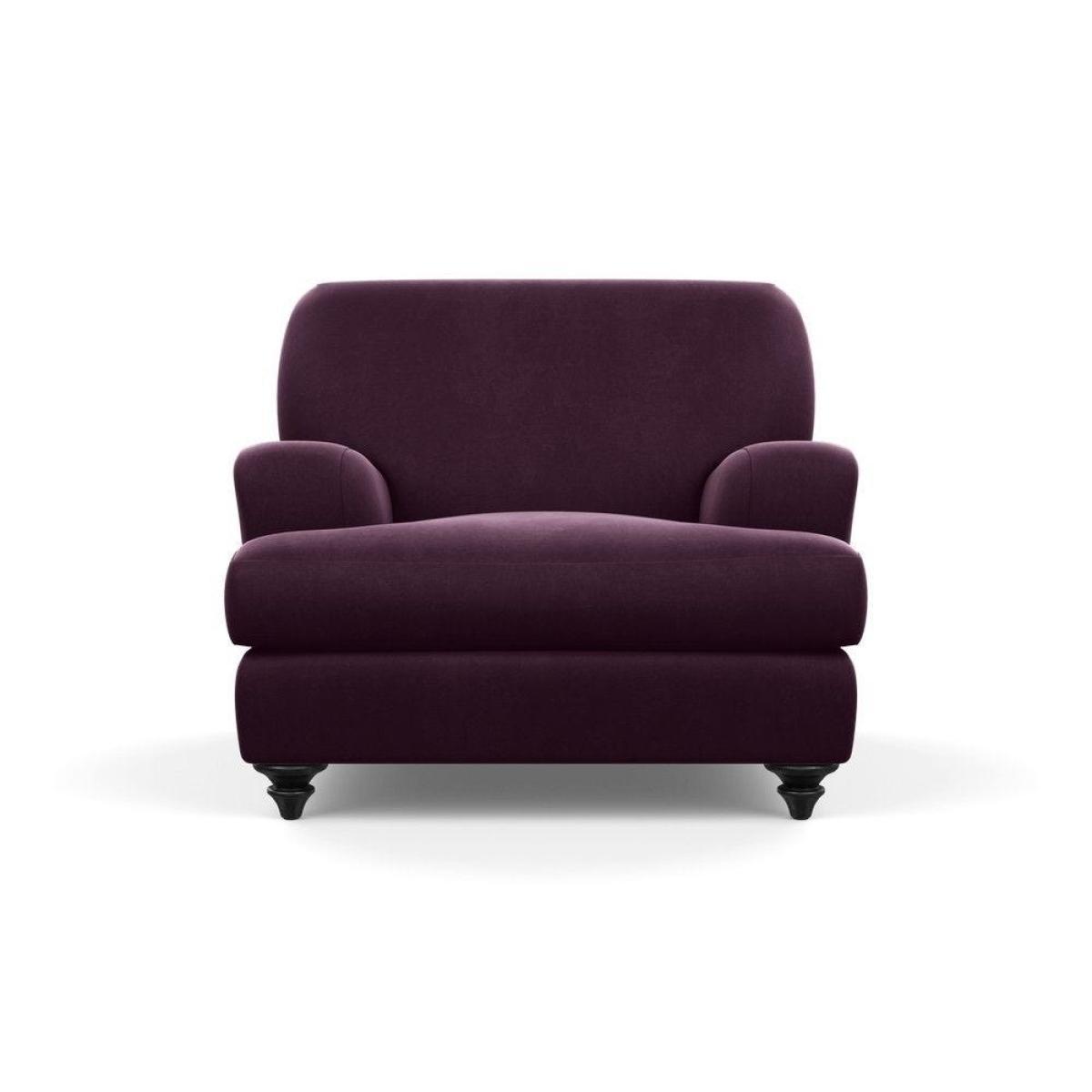 Heal's Hampstead Armchair Velvet Petrol Chestnut Stain Feet - Heal's UK Furniture – image 30