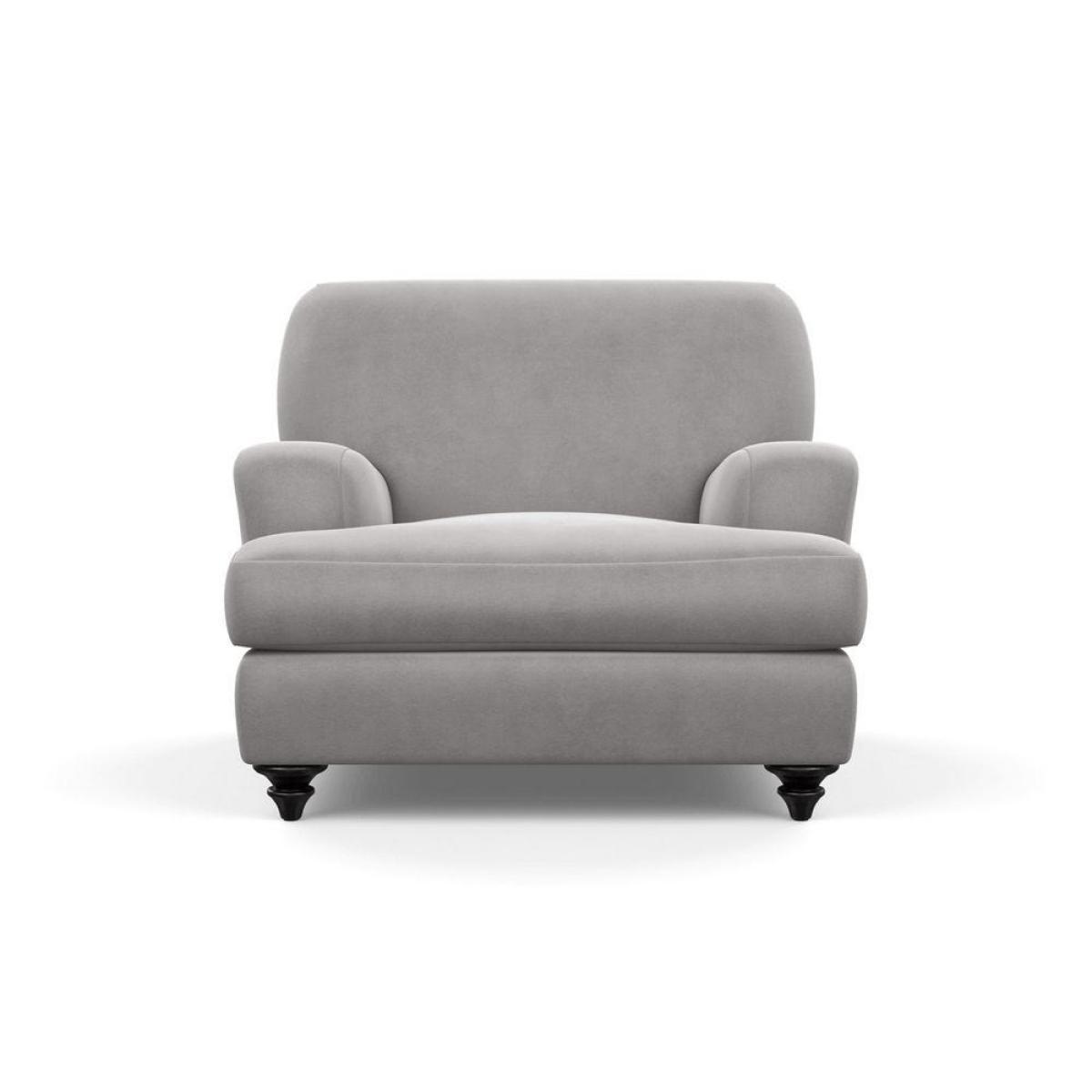 Heal's Hampstead Armchair Velvet Petrol Chestnut Stain Feet - Heal's UK Furniture – image 33