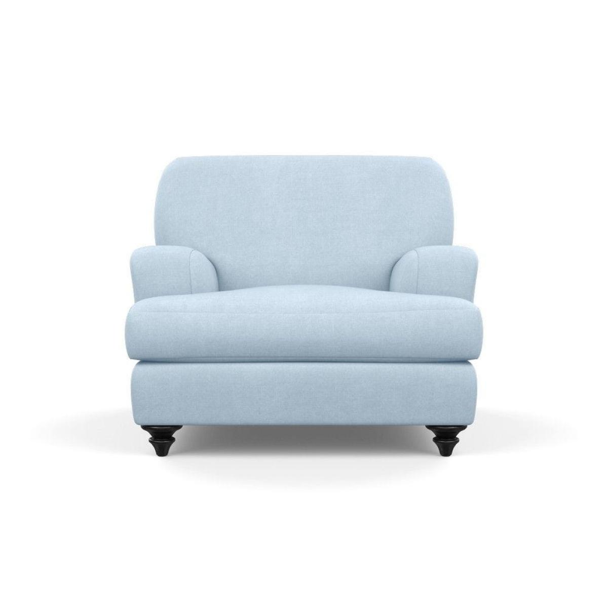 Heal's Hampstead Armchair Velvet Petrol Chestnut Stain Feet - Heal's UK Furniture – image 35