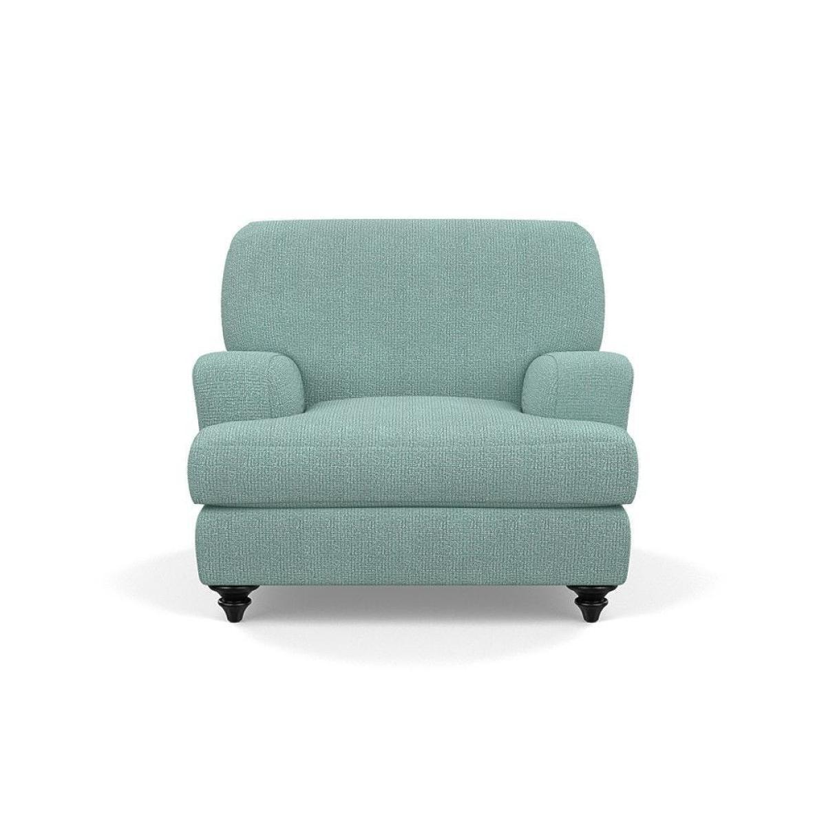 Heal's Hampstead Armchair Velvet Petrol Chestnut Stain Feet - Heal's UK Furniture – image 37