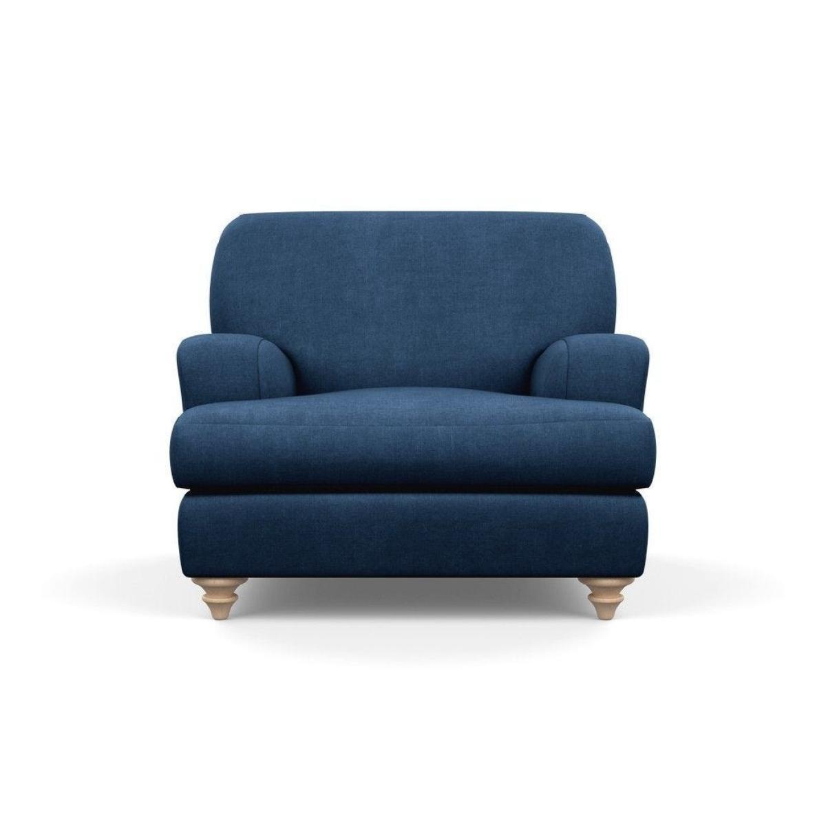 Heal's Hampstead Armchair Velvet Petrol Chestnut Stain Feet - Heal's UK Furniture – image 38