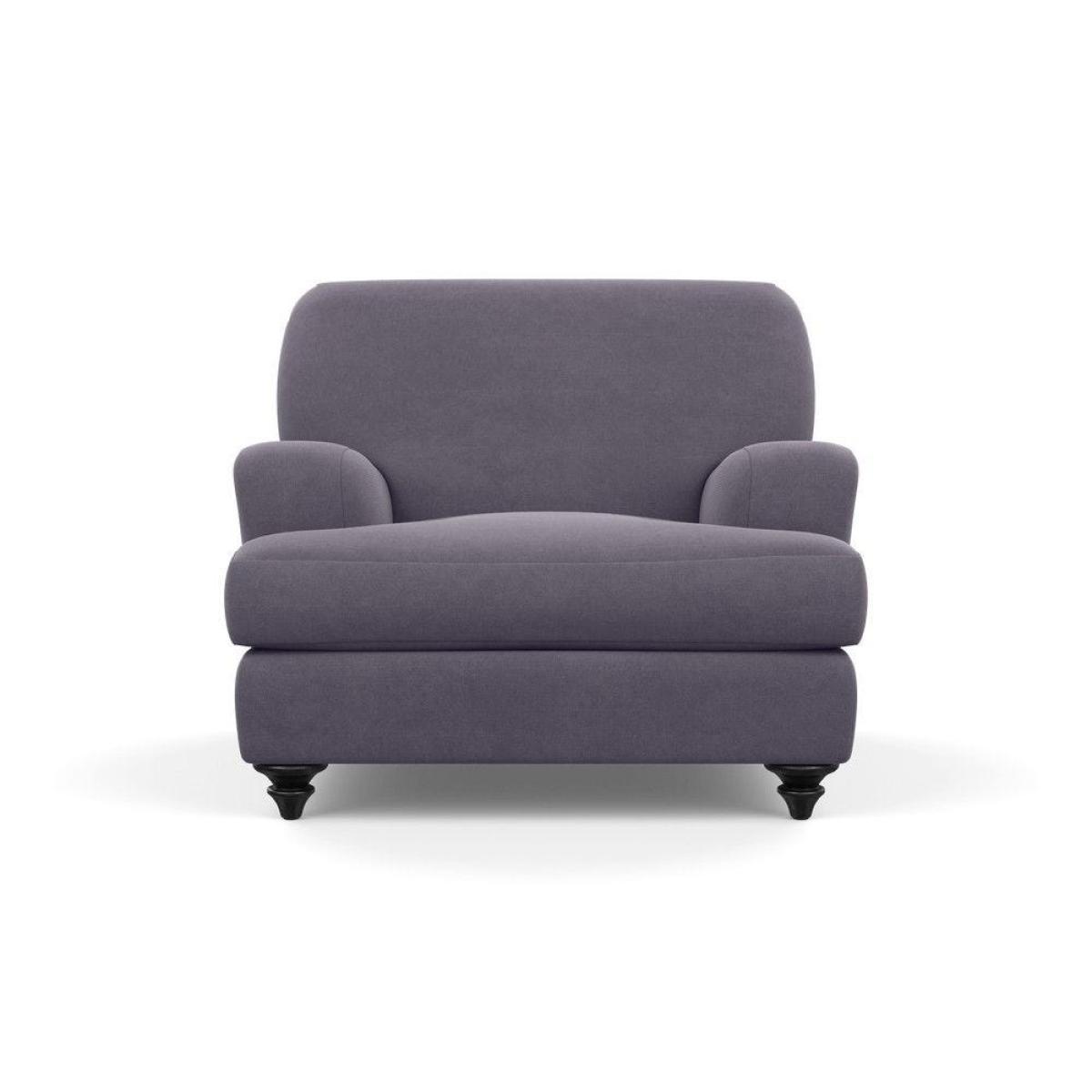 Heal's Hampstead Armchair Velvet Petrol Chestnut Stain Feet - Heal's UK Furniture – image 39