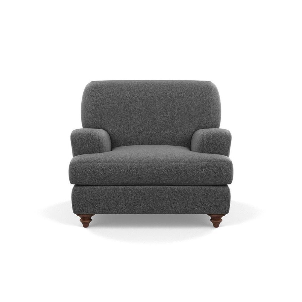Heal's Hampstead Armchair Velvet Petrol Chestnut Stain Feet - Heal's UK Furniture – image 40