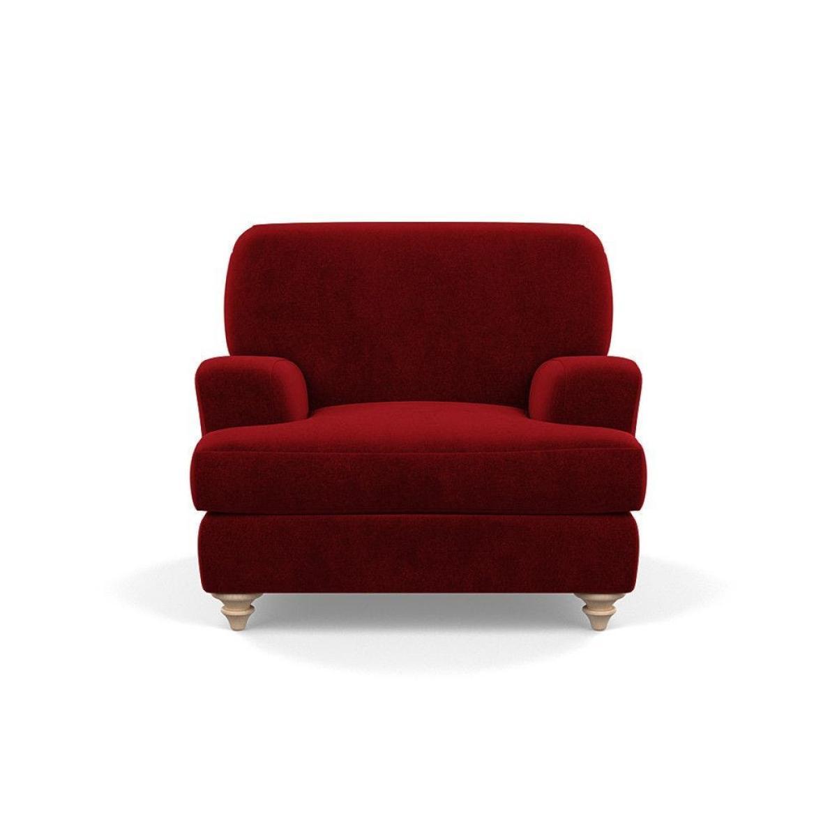Heal's Hampstead Armchair Velvet Petrol Chestnut Stain Feet - Heal's UK Furniture – image 45