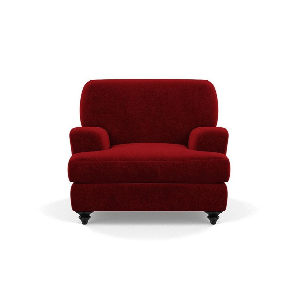 Heal's Hampstead Armchair Velvet Petrol Chestnut Stain Feet - Heal's UK Furniture – image 47