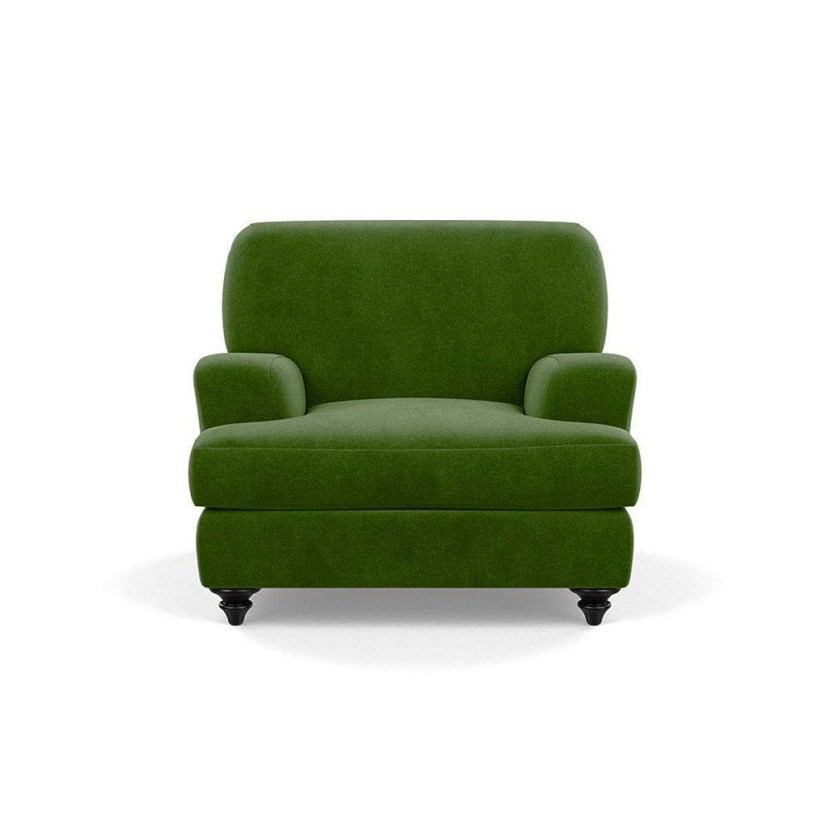 Heal's Hampstead Armchair Velvet Petrol Chestnut Stain Feet - Heal's UK Furniture – image 54