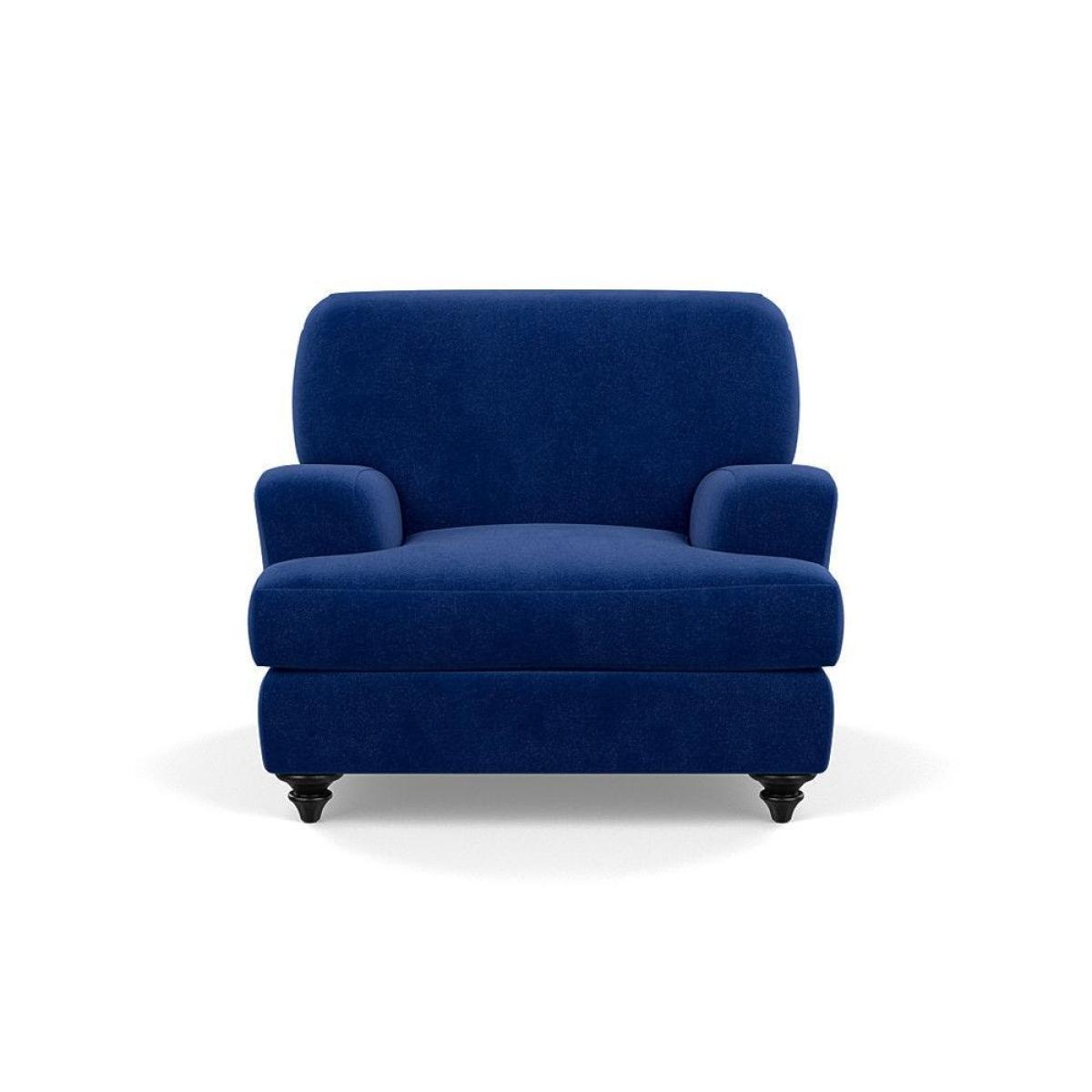 Heal's Hampstead Armchair Velvet Petrol Chestnut Stain Feet - Heal's UK Furniture – image 58