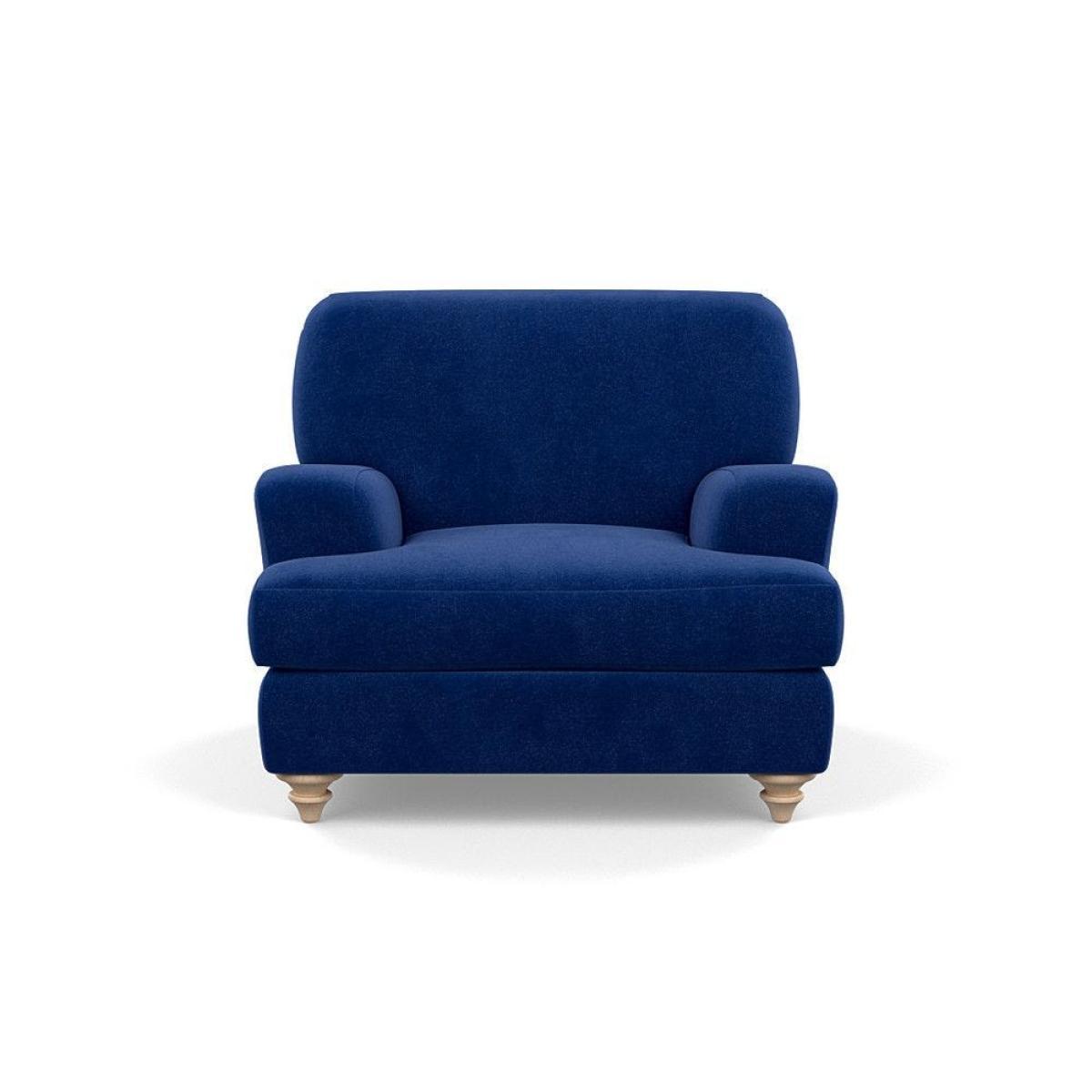 Heal's Hampstead Armchair Velvet Petrol Chestnut Stain Feet - Heal's UK Furniture – image 60