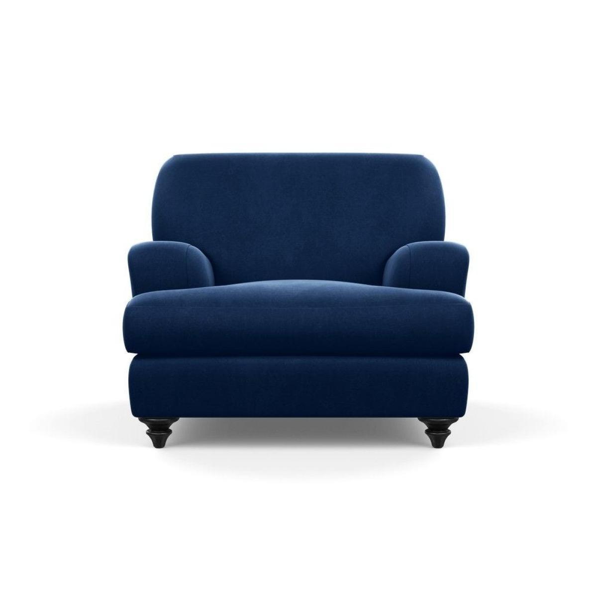 Heal's Hampstead Armchair Velvet Petrol Chestnut Stain Feet - Heal's UK Furniture – image 61