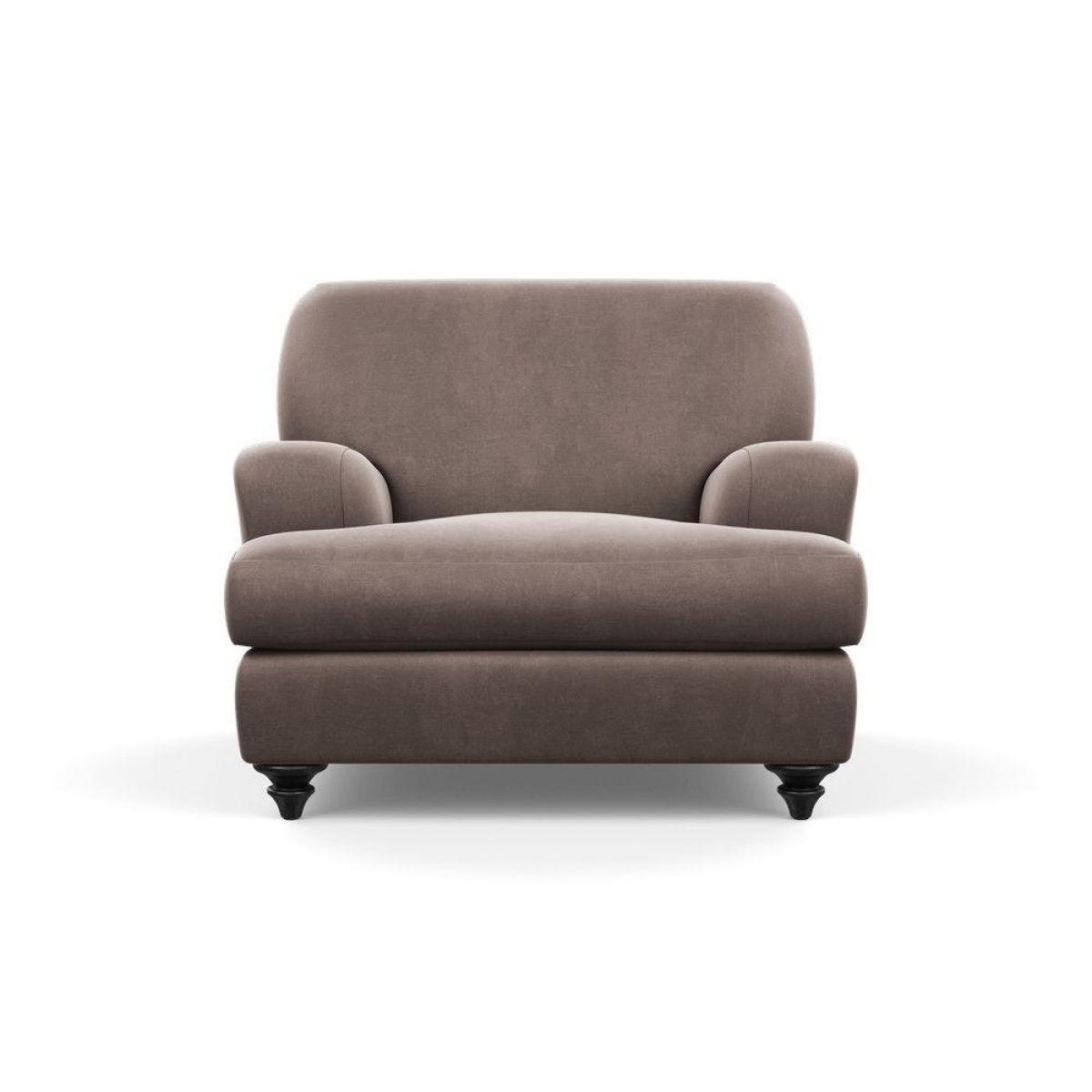 Heal's Hampstead Armchair Velvet Petrol Chestnut Stain Feet - Heal's UK Furniture – image 63