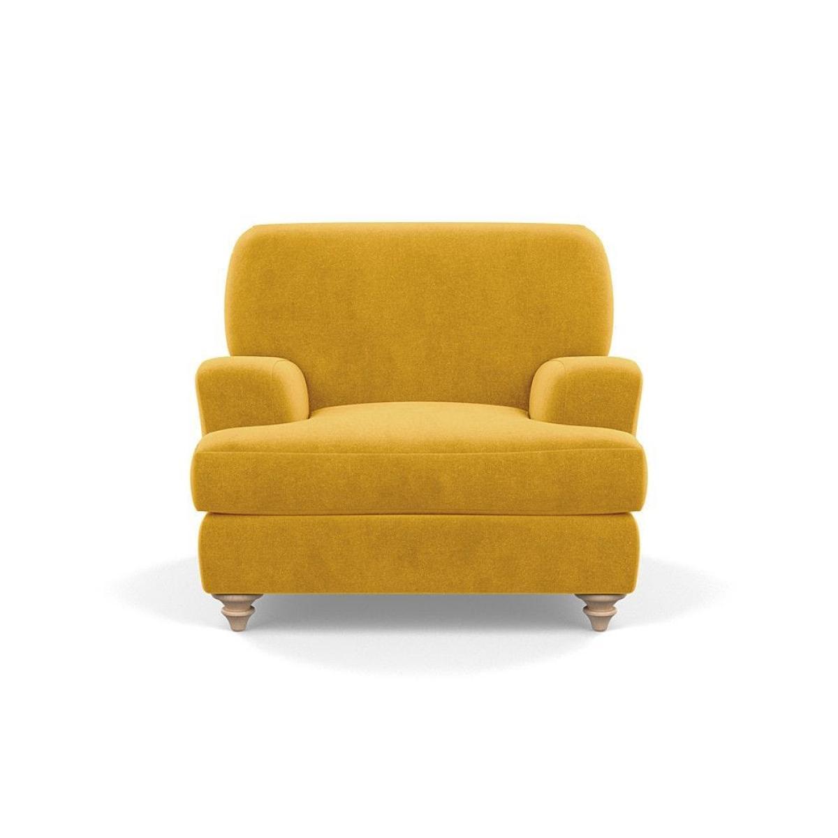 Heal's Hampstead Armchair Velvet Petrol Chestnut Stain Feet - Heal's UK Furniture – image 65