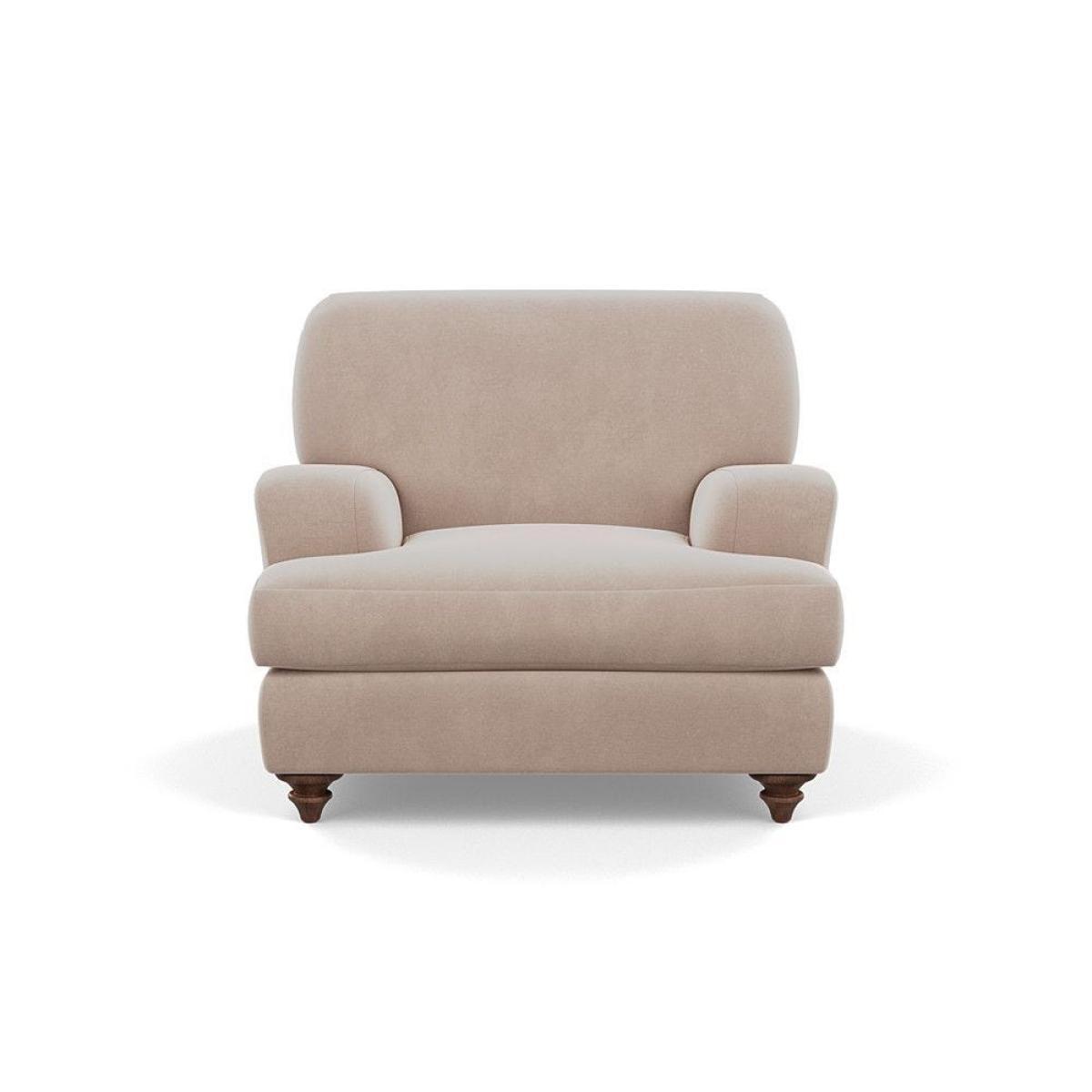 Heal's Hampstead Armchair Velvet Petrol Chestnut Stain Feet - Heal's UK Furniture – image 66