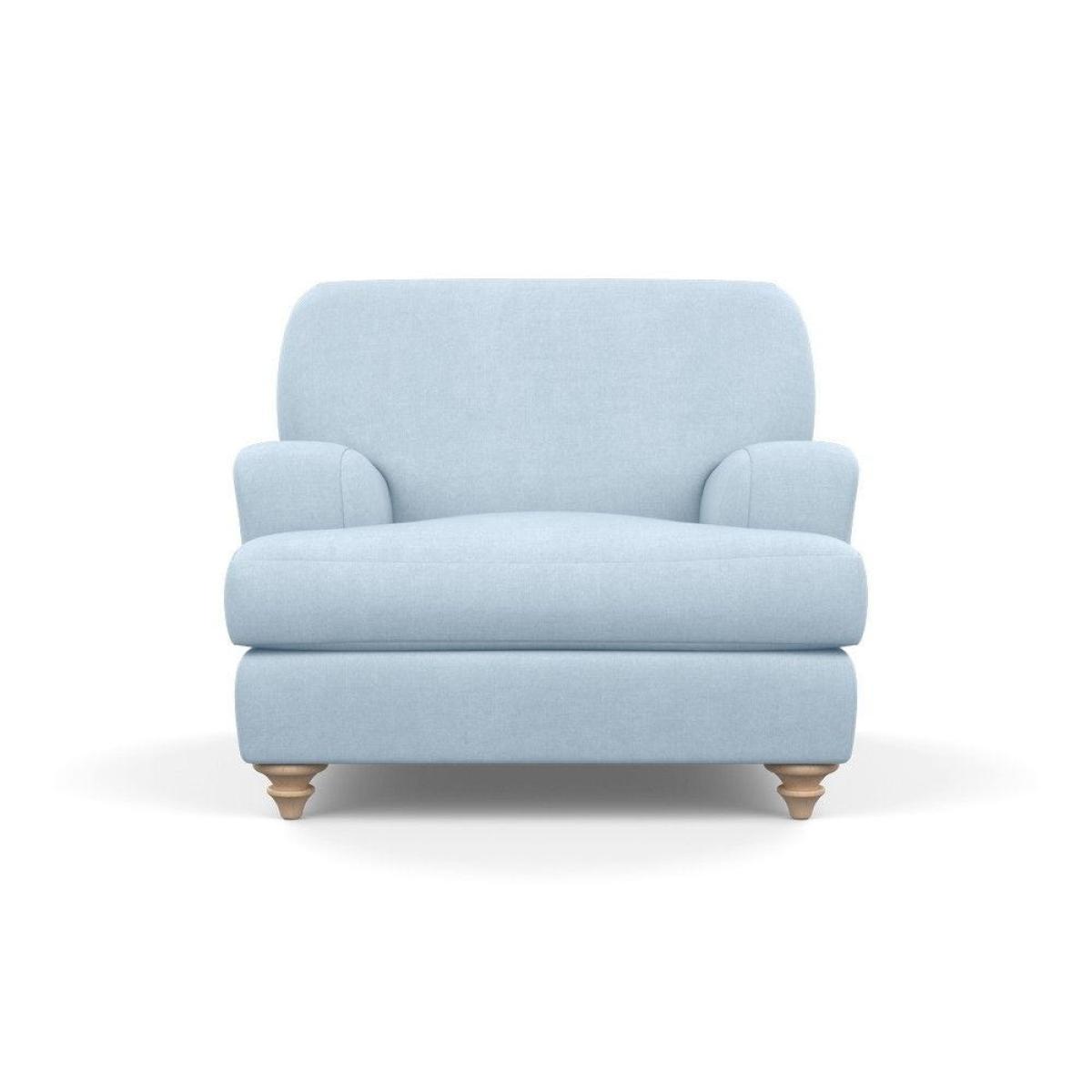 Heal's Hampstead Armchair Velvet Petrol Chestnut Stain Feet - Heal's UK Furniture – image 67
