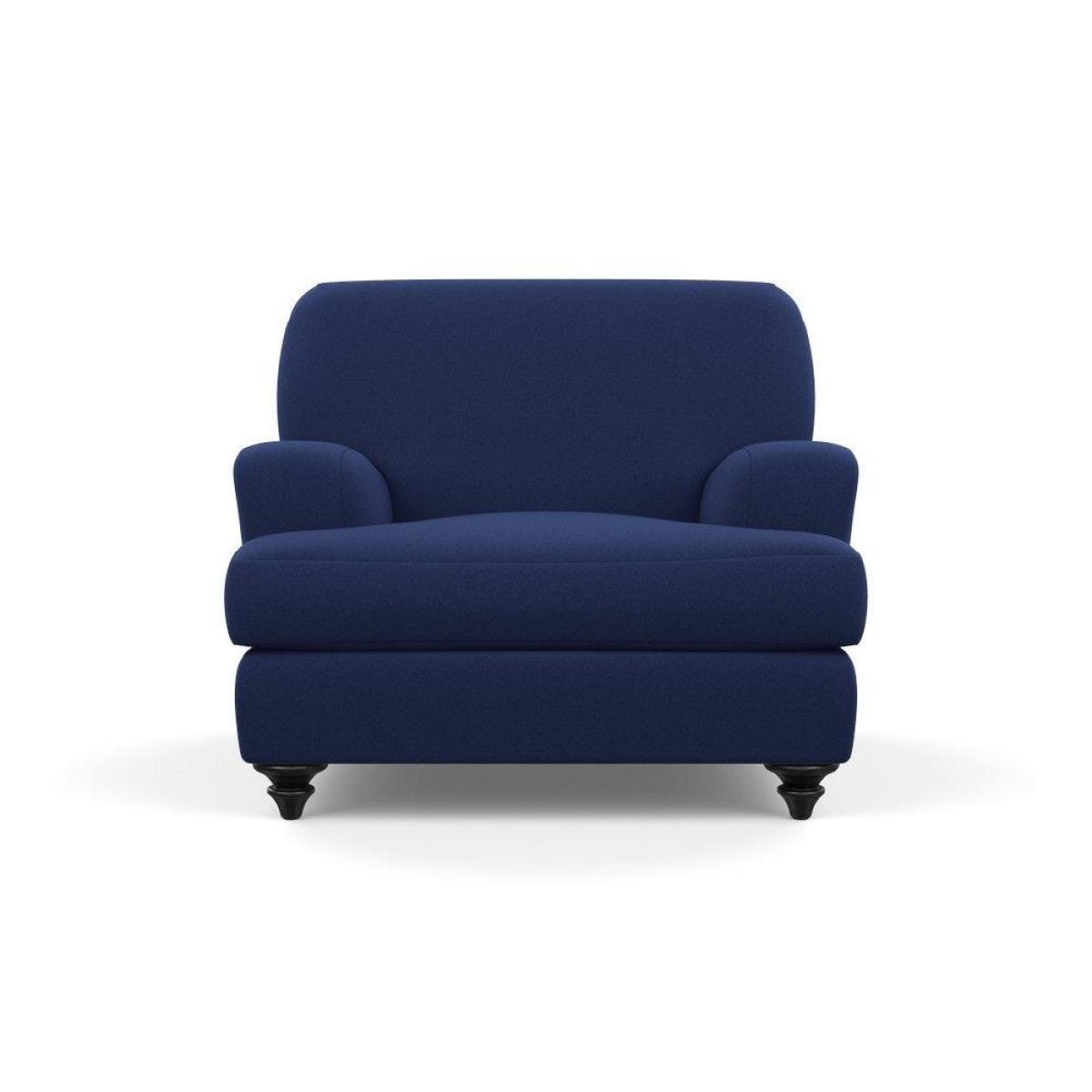 Heal's Hampstead Armchair Velvet Petrol Chestnut Stain Feet - Heal's UK Furniture – image 68