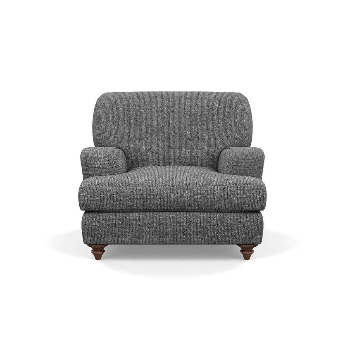 Heal's Hampstead Armchair Velvet Petrol Chestnut Stain Feet - Heal's UK Furniture – image 8