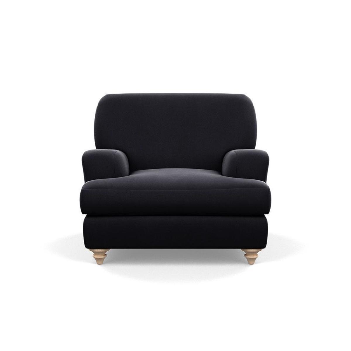 Heal's Hampstead Armchair Velvet Petrol Chestnut Stain Feet - Heal's UK Furniture – image 71