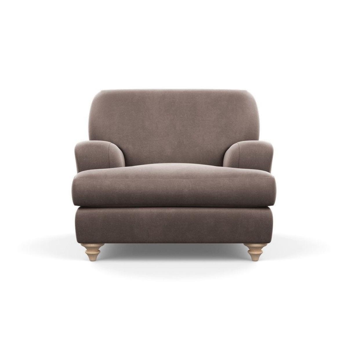 Heal's Hampstead Armchair Velvet Petrol Chestnut Stain Feet - Heal's UK Furniture – image 76