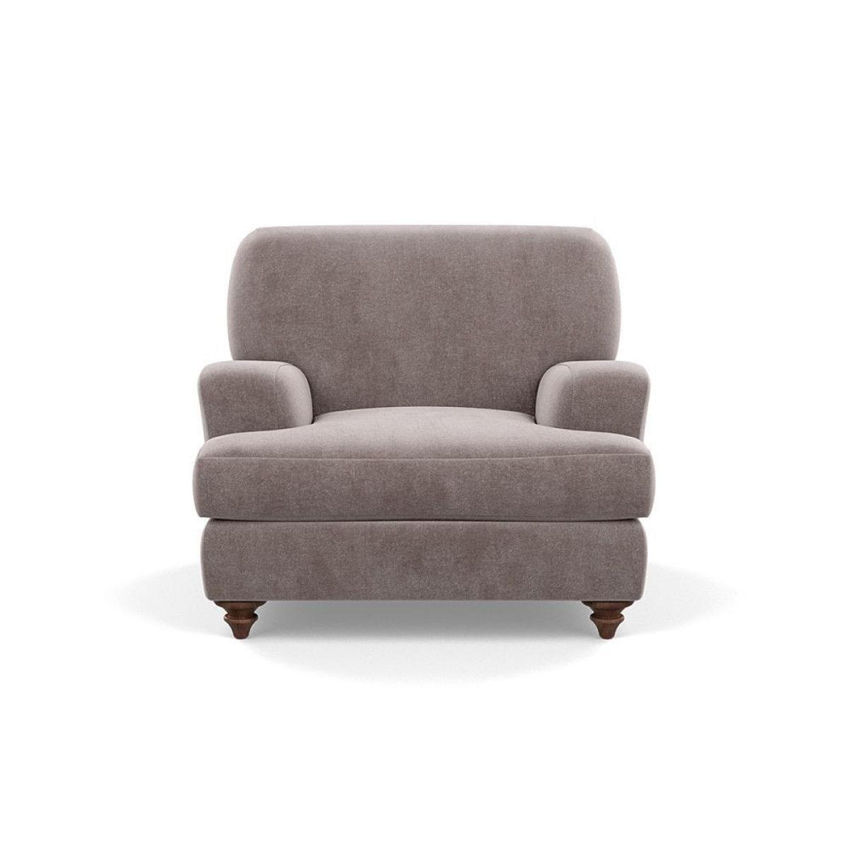 Heal's Hampstead Armchair Velvet Petrol Chestnut Stain Feet - Heal's UK Furniture – image 9