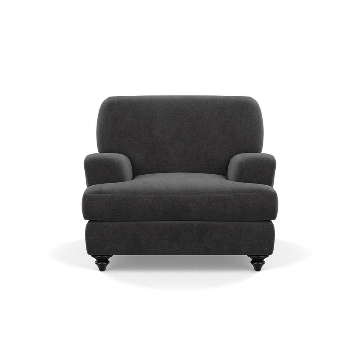 Heal's Hampstead Armchair Velvet Petrol Chestnut Stain Feet - Heal's UK Furniture – image 82
