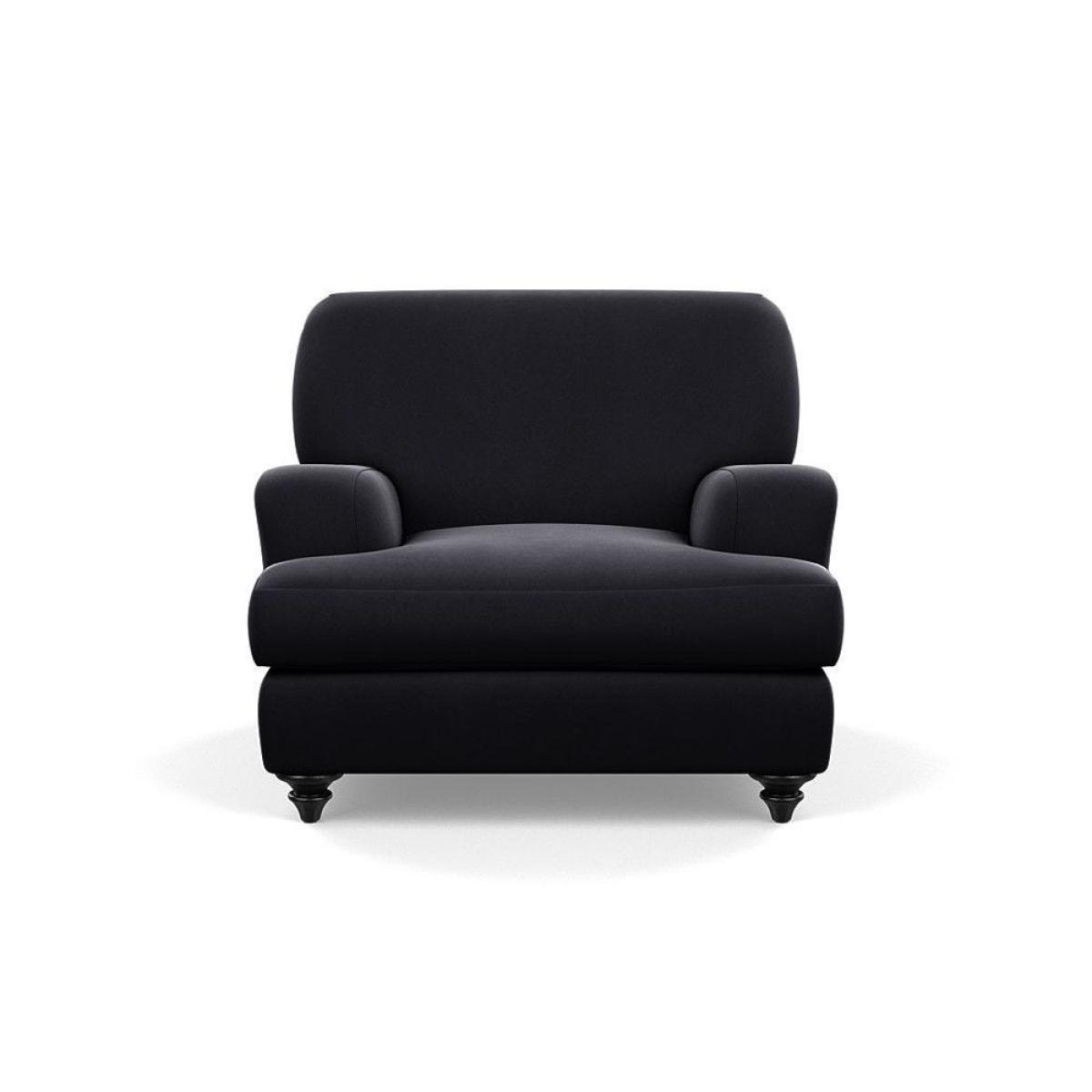 Heal's Hampstead Armchair Velvet Petrol Chestnut Stain Feet - Heal's UK Furniture – image 84