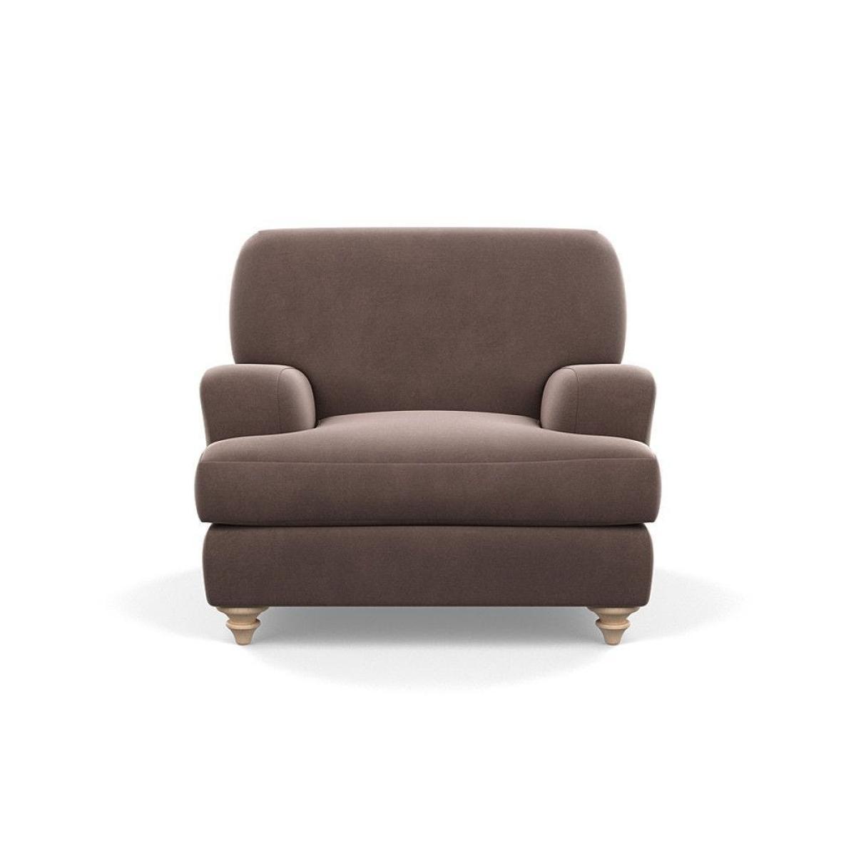 Heal's Hampstead Armchair Velvet Petrol Chestnut Stain Feet - Heal's UK Furniture – image 85