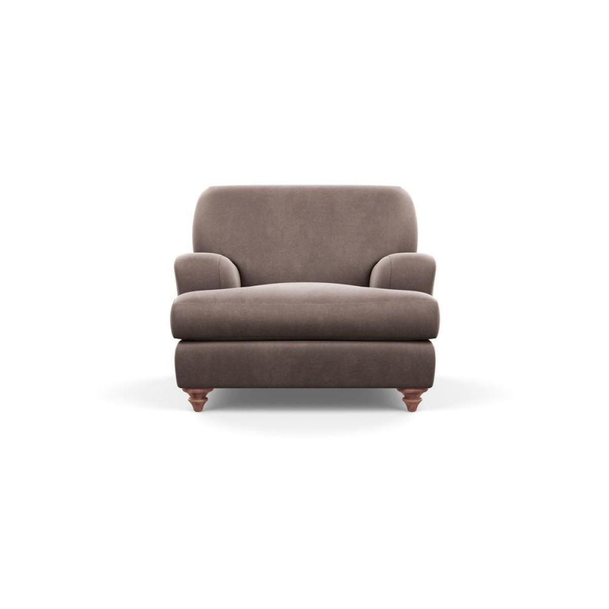 Heal's Hampstead Armchair Velvet Petrol Chestnut Stain Feet - Heal's UK Furniture – image 86