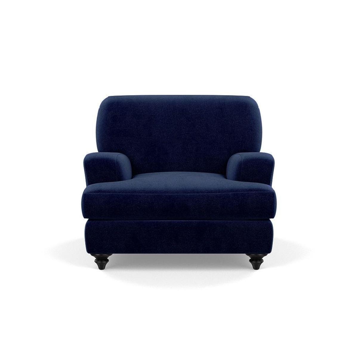 Heal's Hampstead Armchair Velvet Petrol Chestnut Stain Feet - Heal's UK Furniture – image 89
