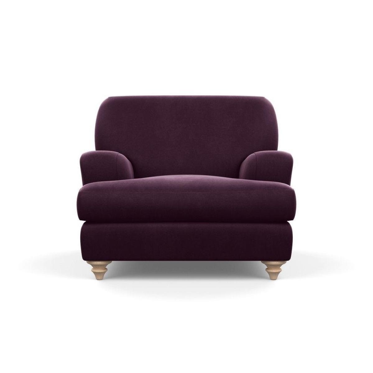 Heal's Hampstead Armchair Velvet Petrol Chestnut Stain Feet - Heal's UK Furniture – image 94