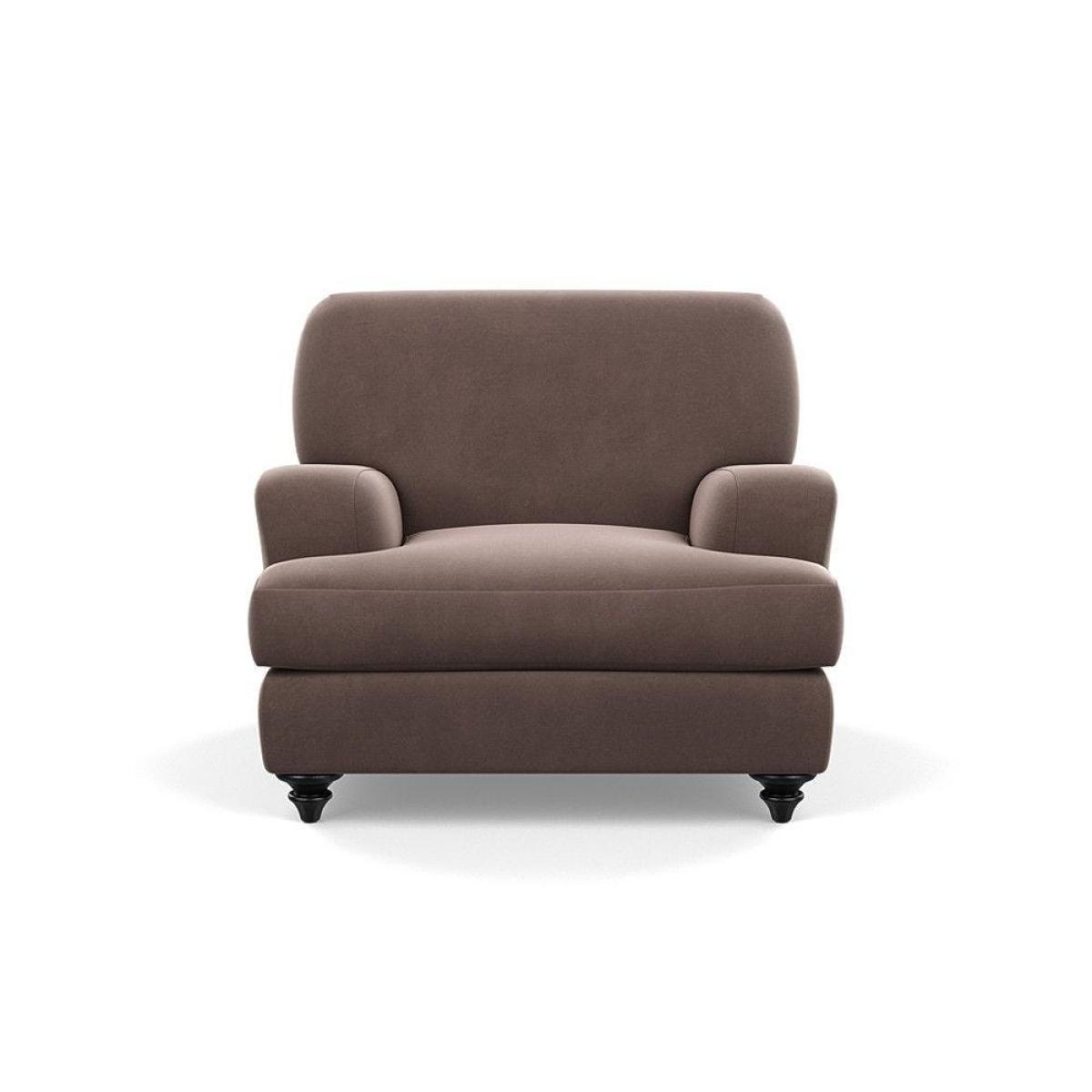 Heal's Hampstead Armchair Velvet Petrol Chestnut Stain Feet - Heal's UK Furniture – image 99