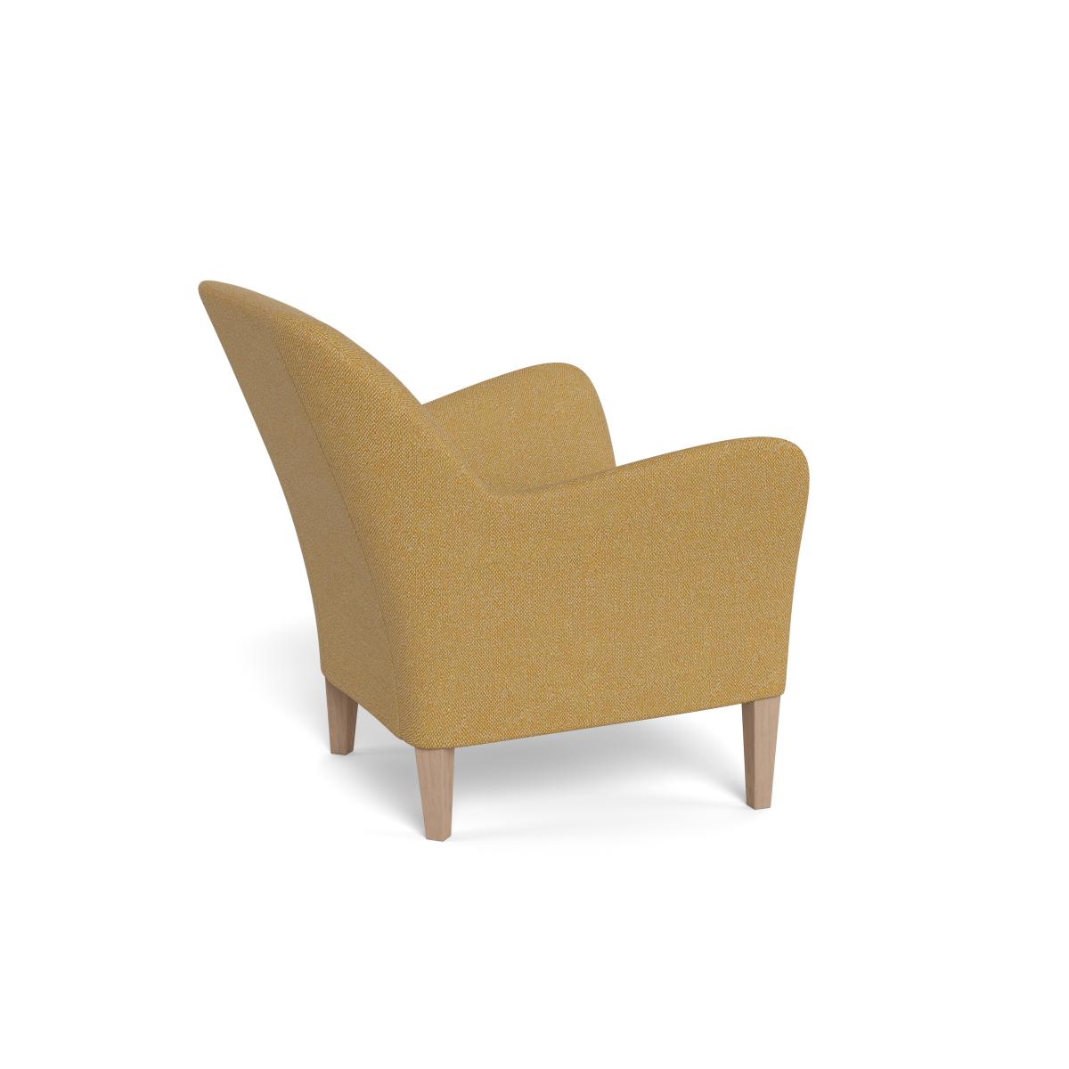 Heal's Wallis Armchair Boucle Tweed Citrine Black Feet – image 4