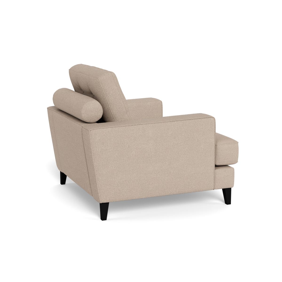 Heal's Mistral Armchair Boucle Tweed Pearl Black Beech Feet – image 4