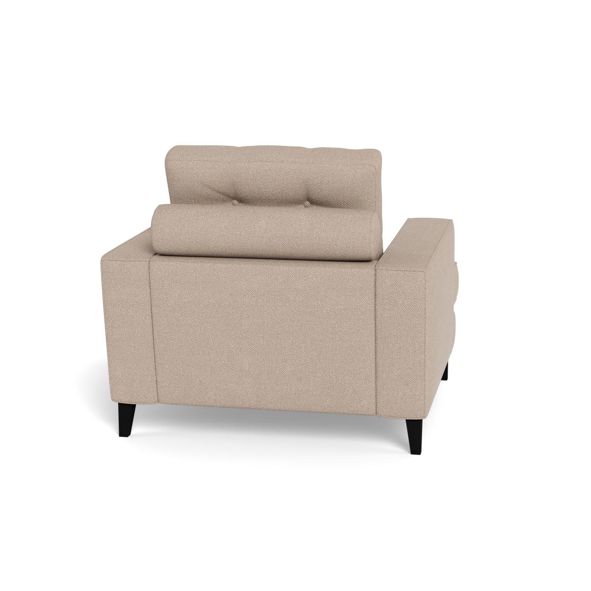 Heal's Mistral Armchair Boucle Tweed Pearl Black Beech Feet – image 5