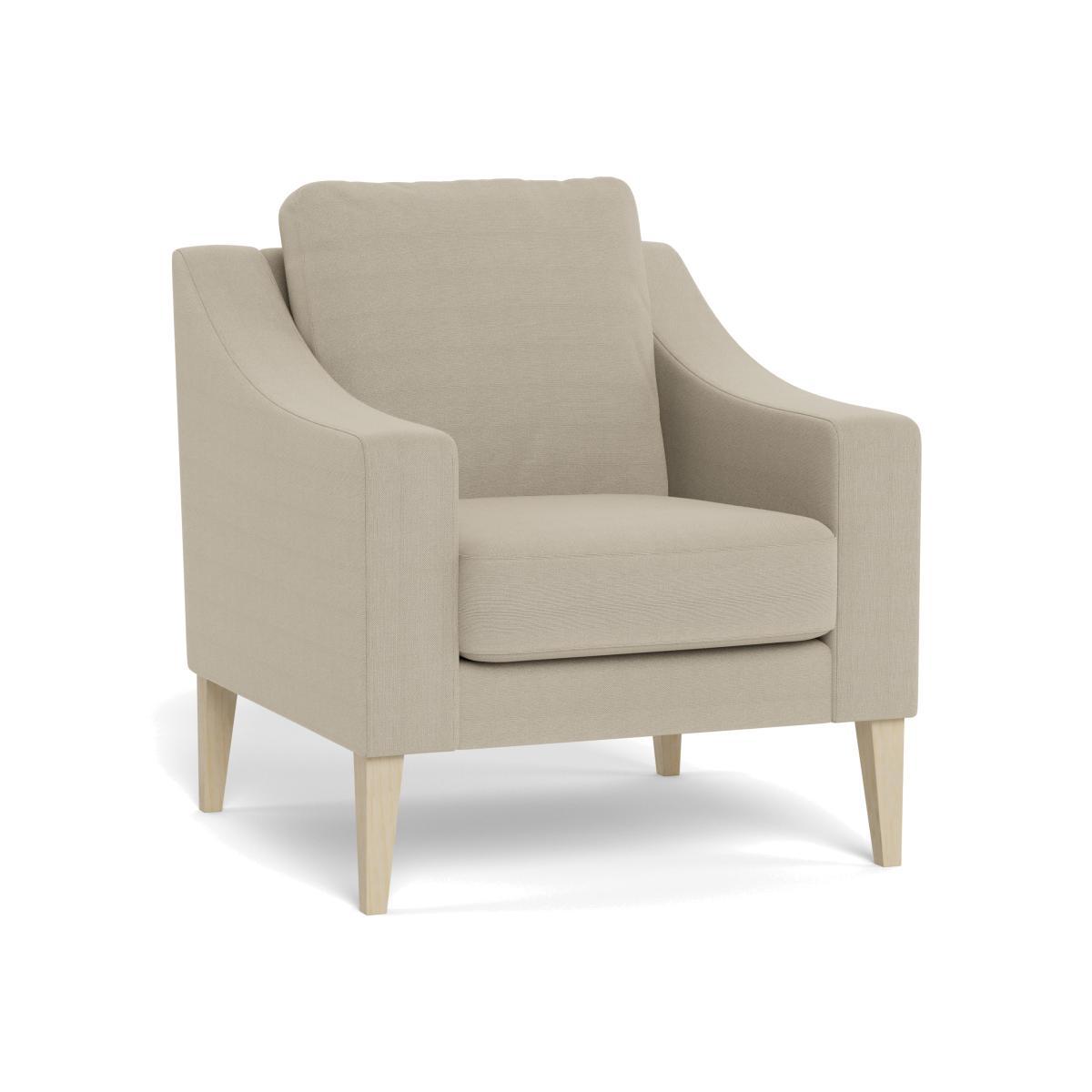 Heal's Richmond Armchair Linen Hessian Black Feet - Heal's UK Furniture – image 1