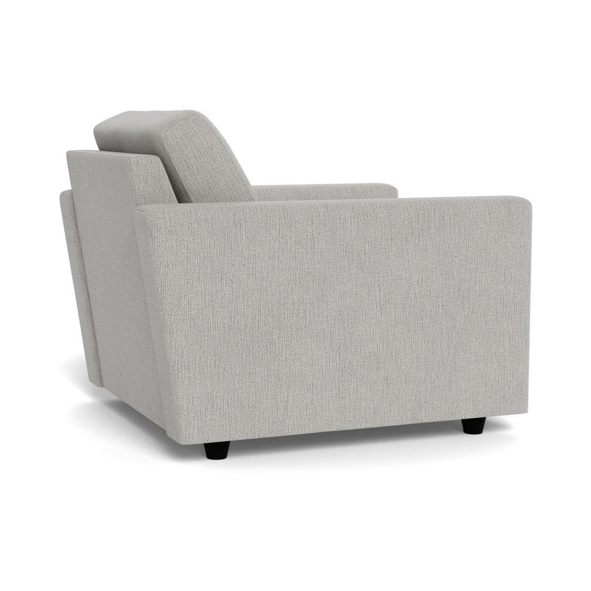 Heal's Nimbus II Armchair Smart Linen Mix Silver Black Feet – image 5