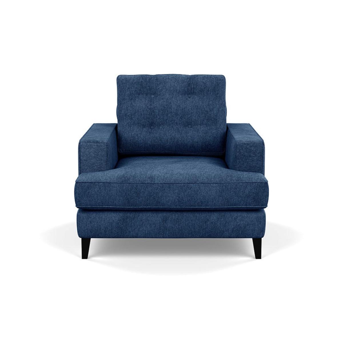 Heal's Mistral Armchair Broad Weave Lagoon Black Feet – image 2