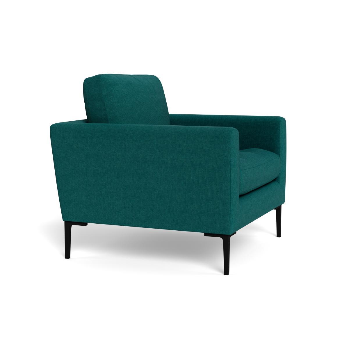 Heal's Eton Armchair Brushed Cotton Pine Black Feet - Heal's UK Furniture – image 2