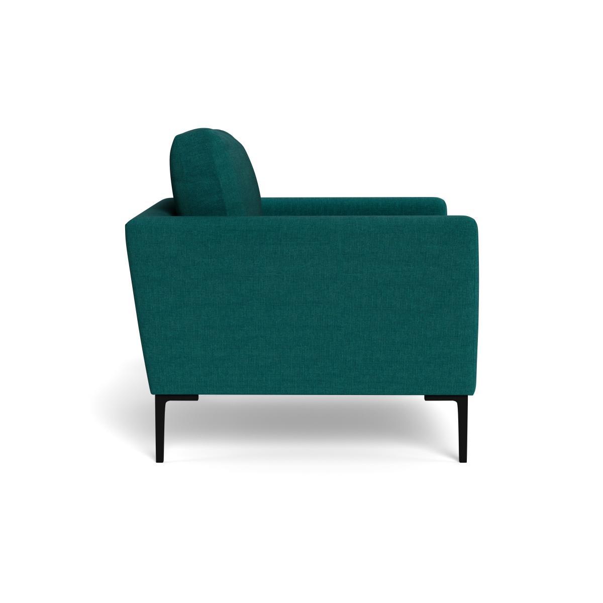 Heal's Eton Armchair Brushed Cotton Pine Black Feet - Heal's UK Furniture – image 3