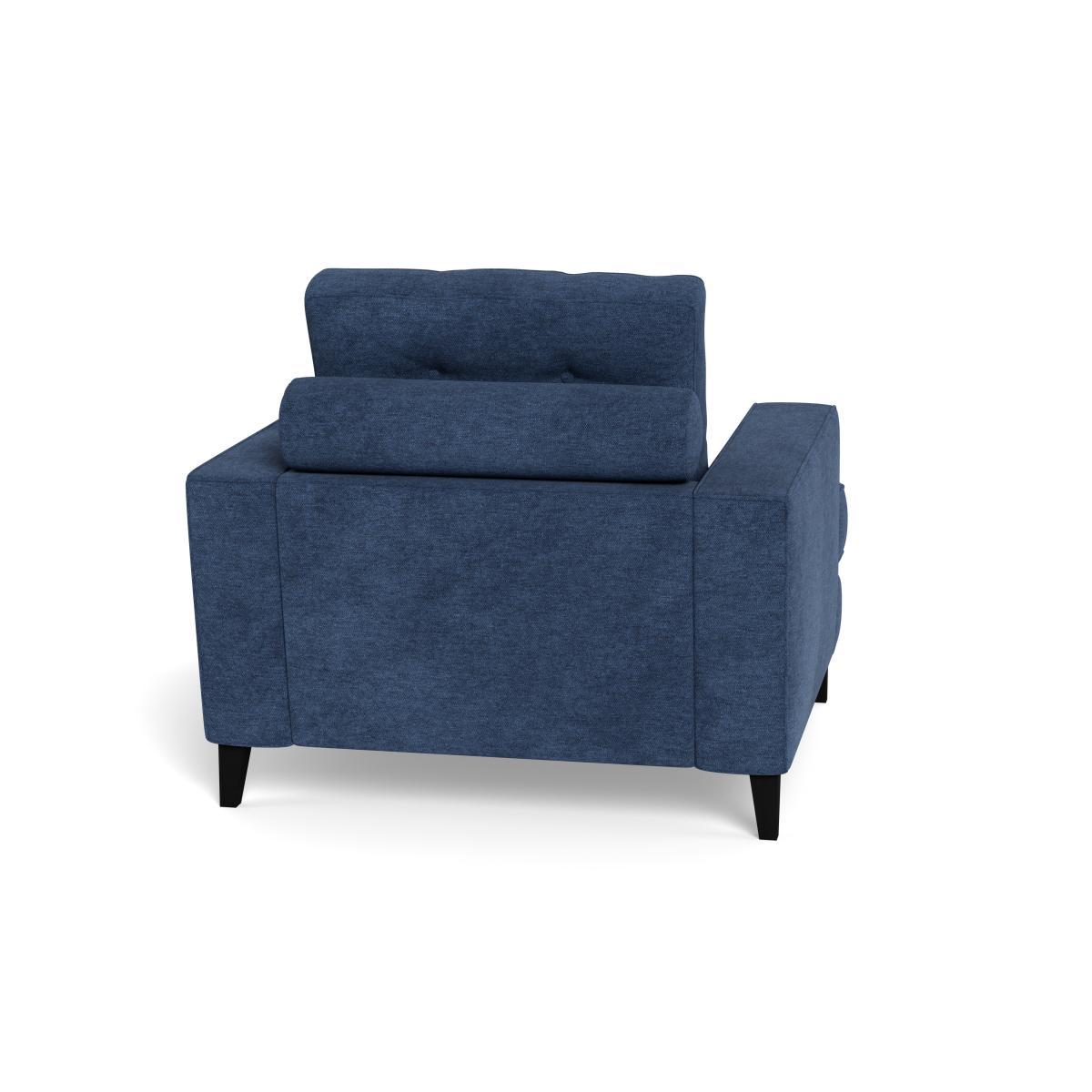 Heal's Mistral Armchair Broad Weave Lagoon Natural Feet - Heal's UK Furniture – image 5