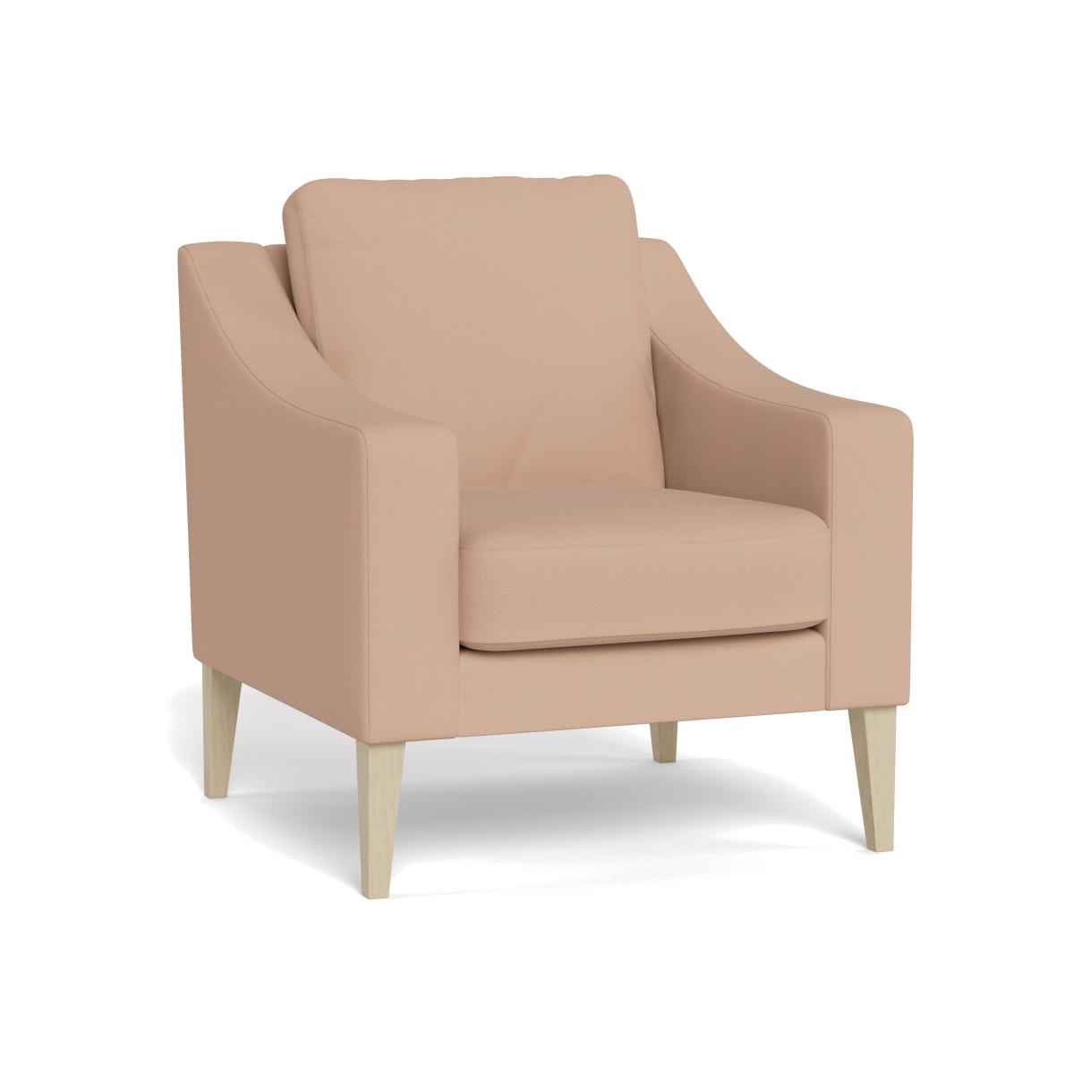 Heal's Richmond Armchair Capelo Linen-Cotton Rosedale Walnut Stained Feet – image 1