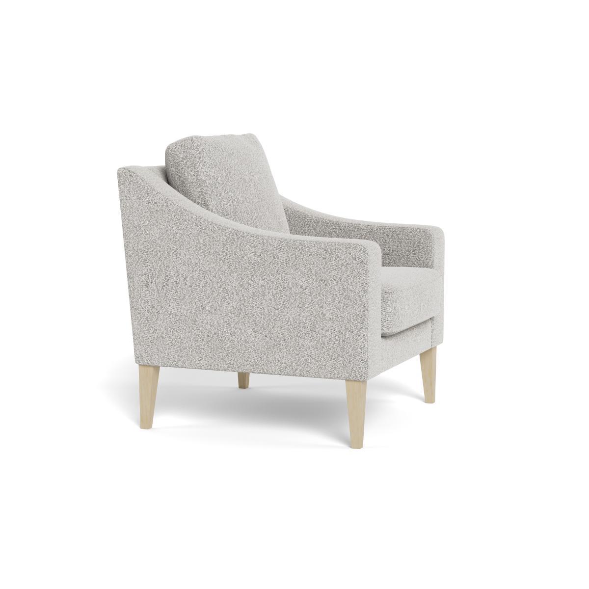 Heal's Richmond Armchair Chunky Boucle Ecru Black Feet - Heal's UK Furniture – image 2