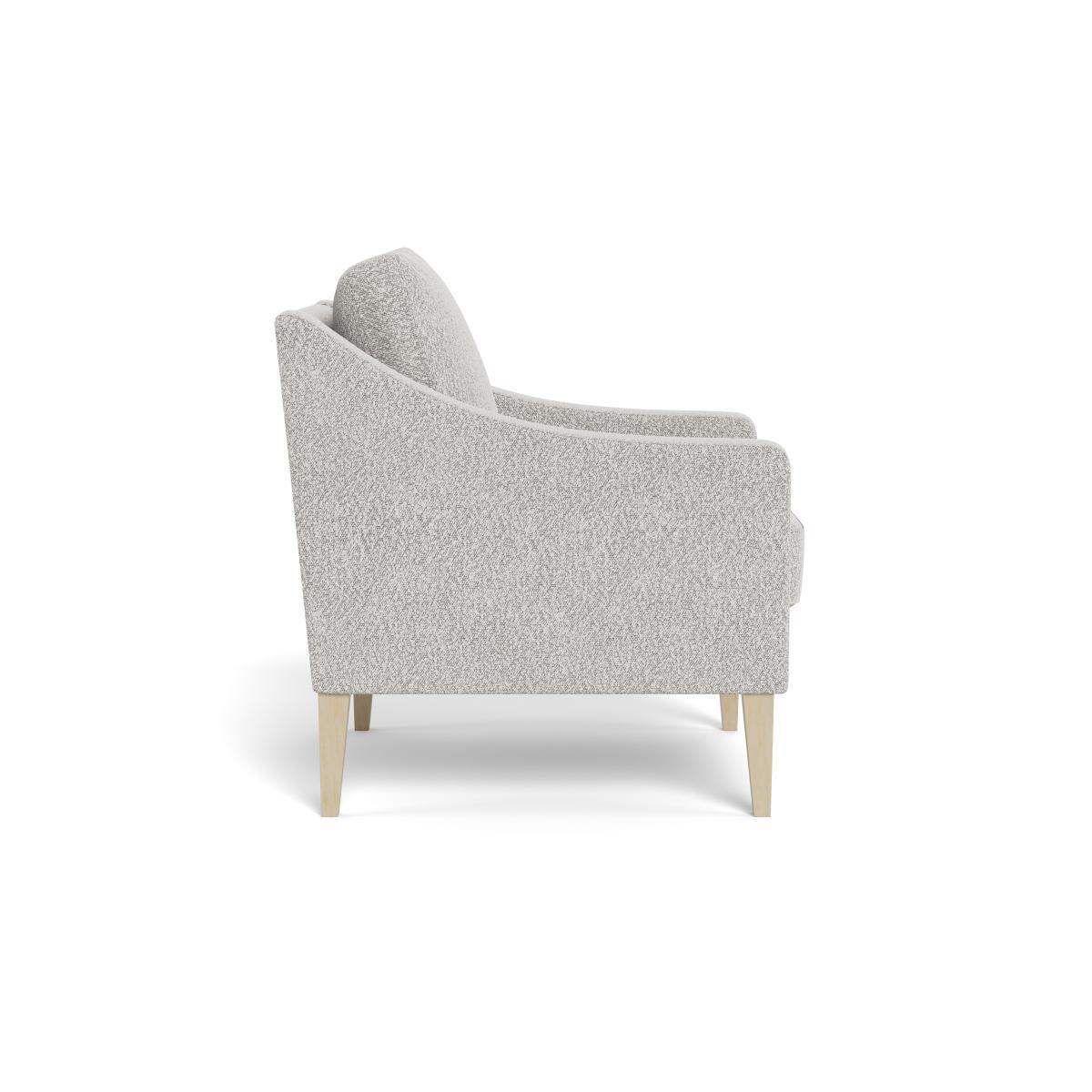 Heal's Richmond Armchair Chunky Boucle Ecru Black Feet - Heal's UK Furniture – image 3
