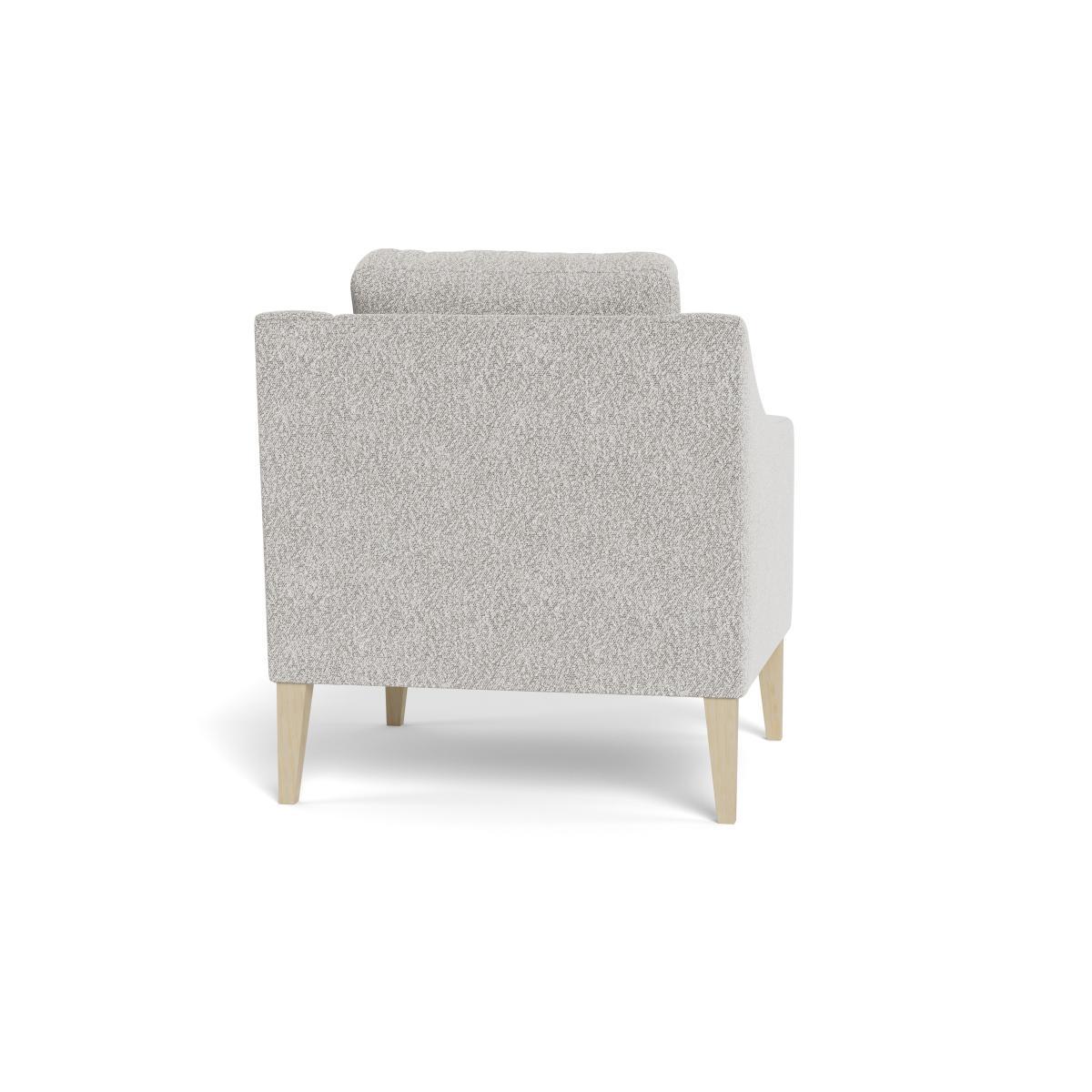 Heal's Richmond Armchair Chunky Boucle Ecru Black Feet - Heal's UK Furniture – image 5