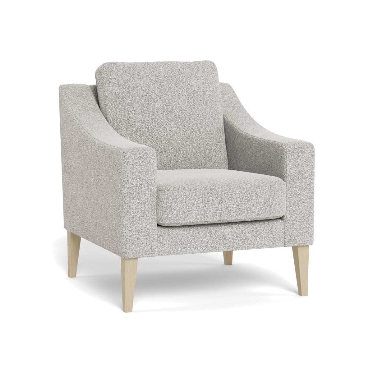 Heal's Richmond Armchair Chunky Boucle Ecru Black Feet - Heal's UK Furniture – image 1