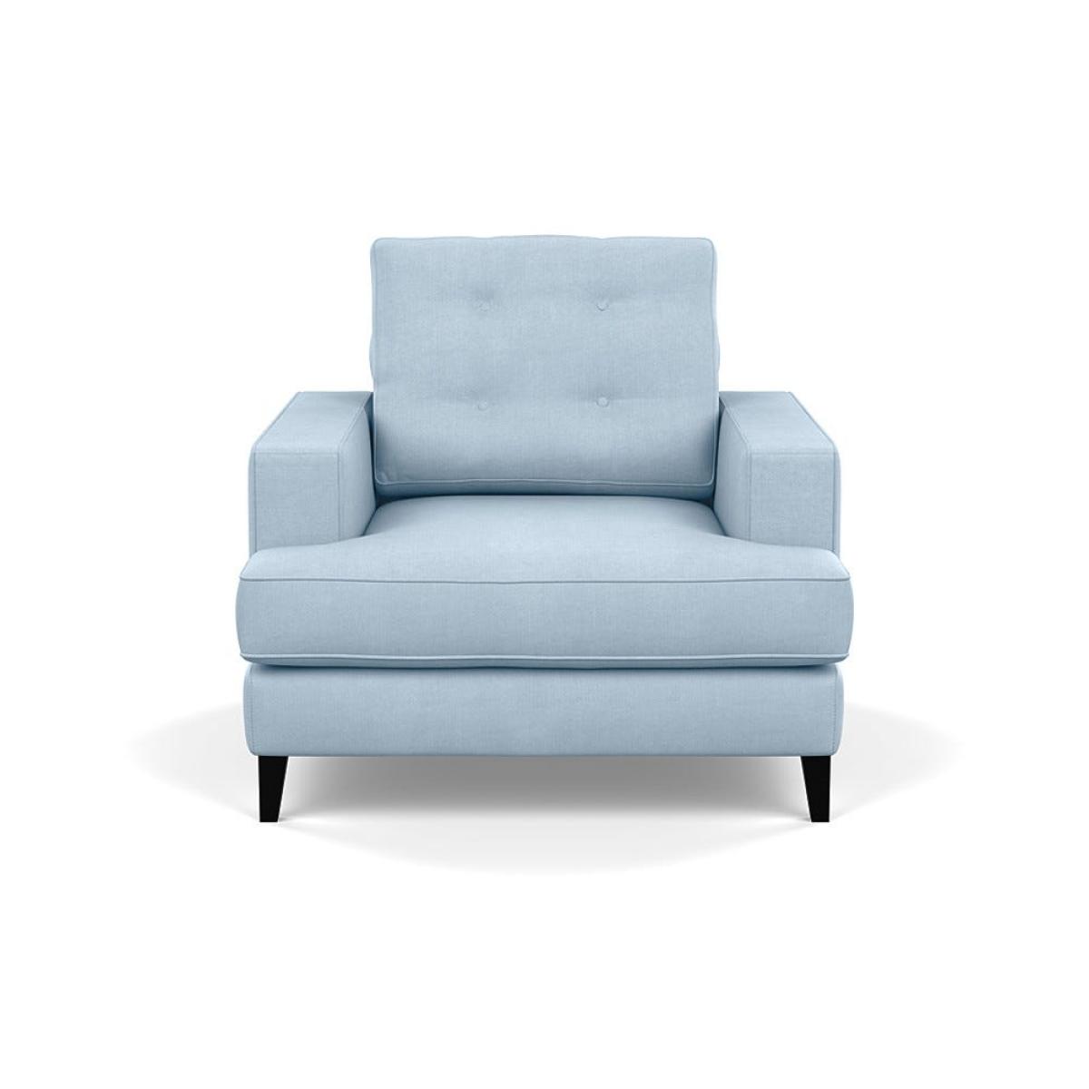 Heal's Mistral Armchair Capelo Linen-Cotton Sea Shanty Black Feet – image 2