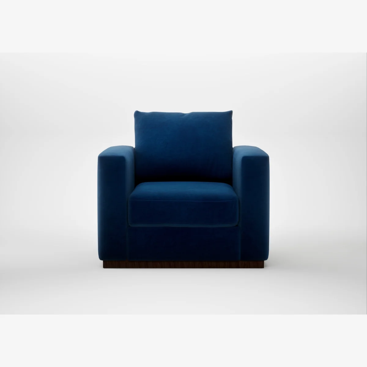Heal's Trento Armchair Smart Velvet Dusk – image 1