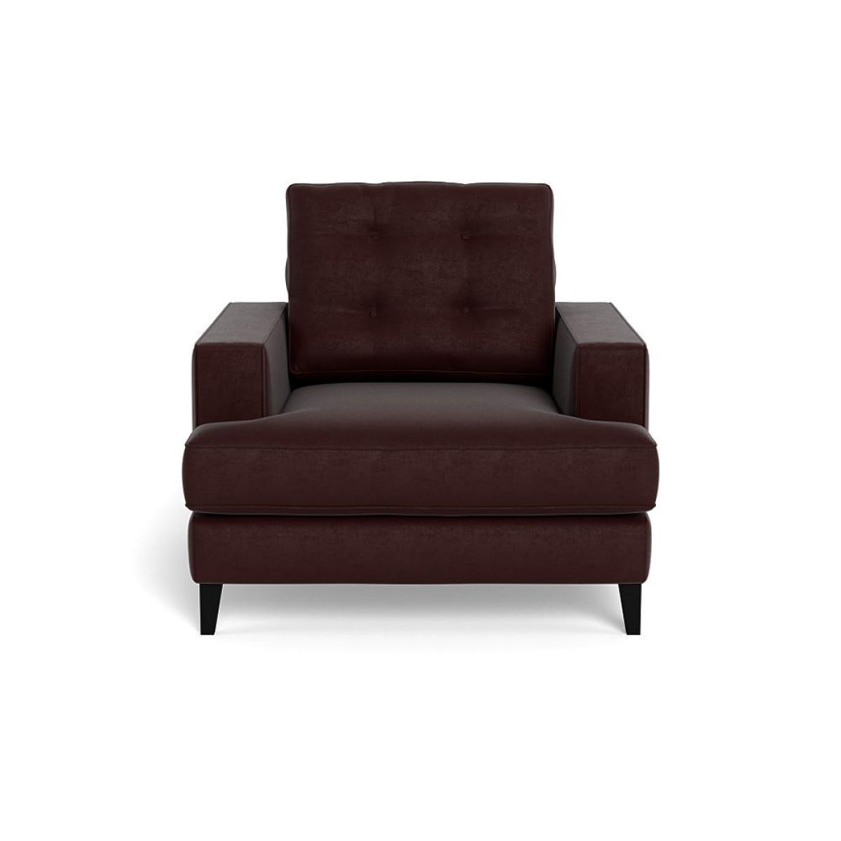 Heal's Mistral Armchair Smart Luxe Velvet Acorn Black Beech Feet – image 2