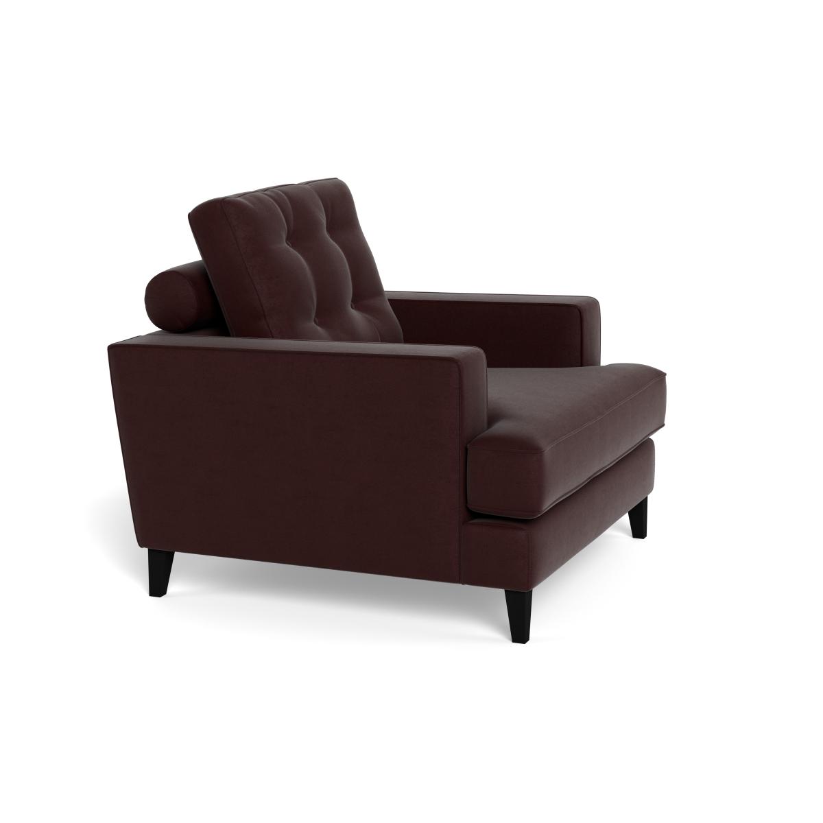 Heal's Mistral Armchair Smart Luxe Velvet Acorn Black Beech Feet – image 3