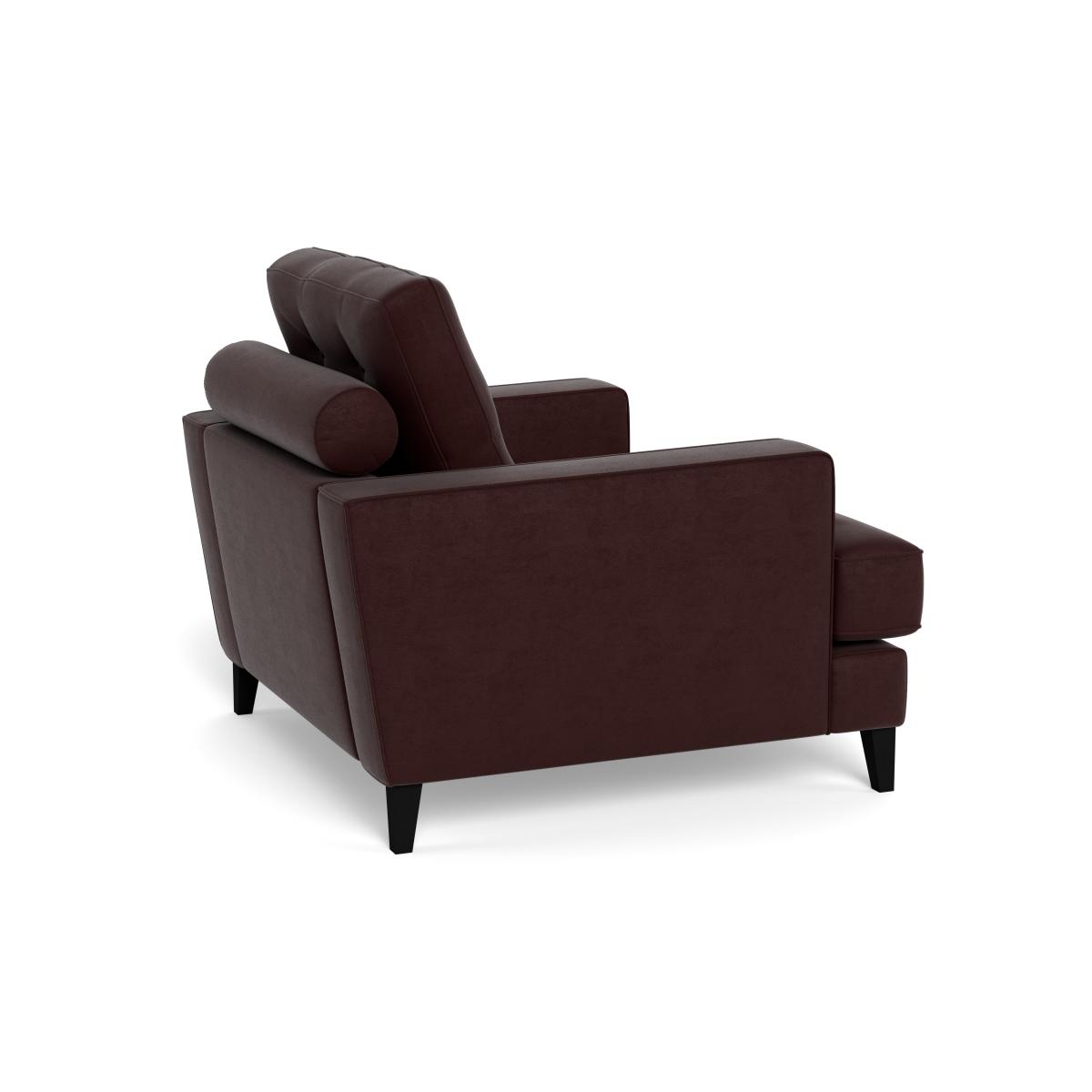 Heal's Mistral Armchair Smart Luxe Velvet Acorn Black Beech Feet – image 5