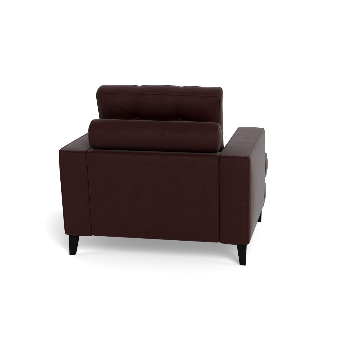 Heal's Mistral Armchair Smart Luxe Velvet Acorn Black Beech Feet – image 6